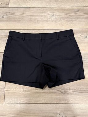 LOFT Black High-Waist Tailored Shorts